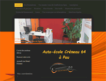 Tablet Screenshot of creneau64.fr